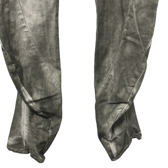 Andrea Ya'Aqov Men's Green Cotton Button Front Pants Size 30 - Picture 6 of 12